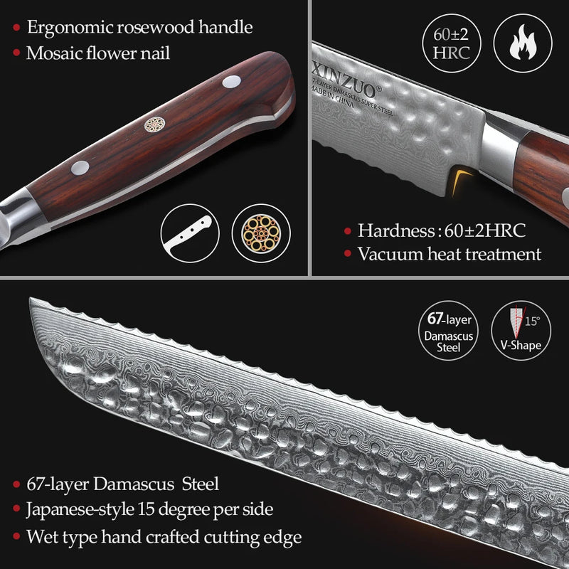 XINZUO DamascoEdge 8" - Elegancia y precisión absoluta en cada corte