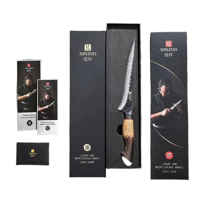 XINZUO DamascoEdge 7.5" - Precisión absoluta con la elegancia del acero Damasco