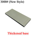 New Thickened Non-slip Base Diamond Stone Kitchen Knife Sharpening System Tool 15 Degree Sharpener Whetstone Leather Polishing