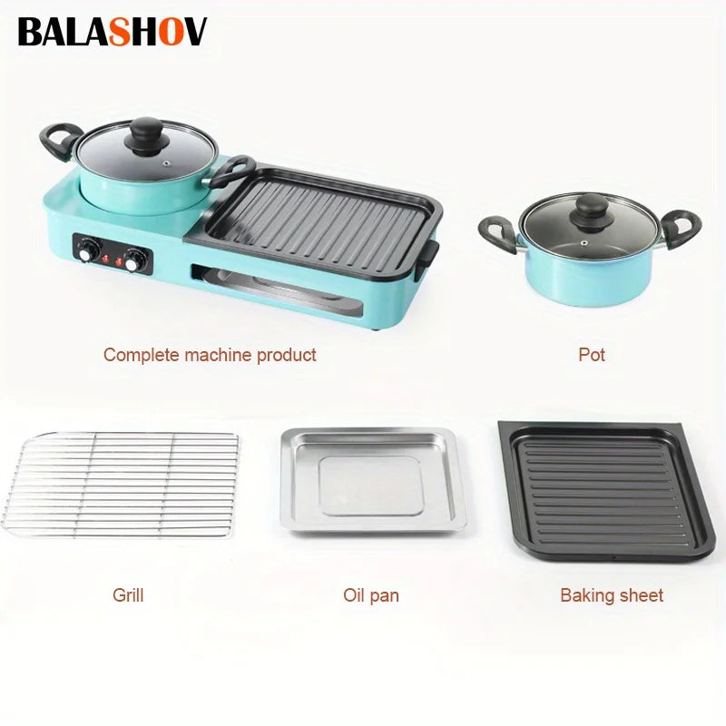 Balashov MultiGrill - ¡Convierte cualquier comida en un festín sin ensuciar ni complicarte!