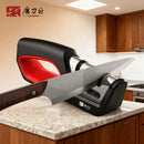 4-in-1 Knife & Scissors Sharpener, Professional Tool to Restore & Polish Blades, Ergonomic Non-Slip Grip, Kitchen Sharpening Kit