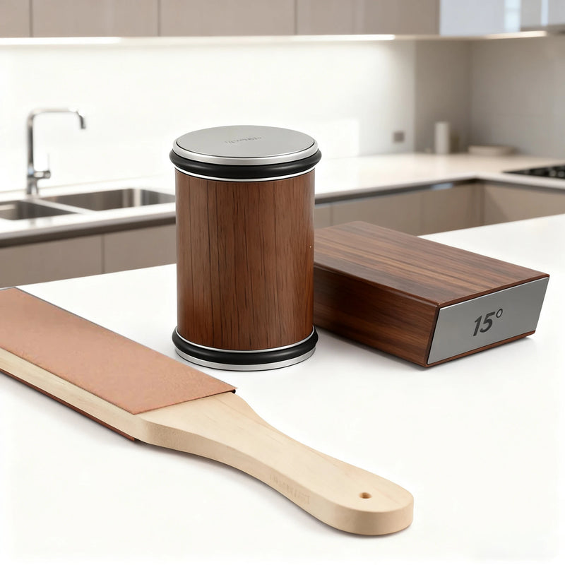 Rolling Knife Sharpener Magnetic Knife Holder Diamond Sharpening Stone with15and20 Degrees Angle Roller Kitchen Accessory set