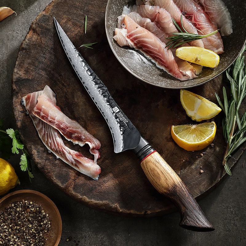 XINZUO DamascoEdge 7.5" - Precisión absoluta con la elegancia del acero Damasco