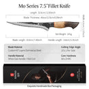 XINZUO DamascoEdge 7.5" - Precisión absoluta con la elegancia del acero Damasco